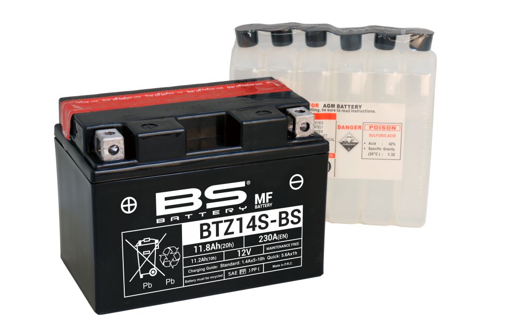 Продажа BTZ14S-BS Аккумулятор BS-BATTERY (YTZ14S)