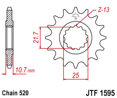 Продажа MTX Звезда цепного привода аналог JTF1595(с демпфером)