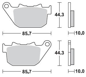 Продажа Braking Комплект тормозных колодок 901CM88(FDB2180,MCB754,FA387)