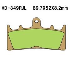 Продажа VESRAH Тормозные колодки VD-349JL (FDB 873)