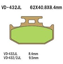 Продажа VESRAH Тормозные колодки VD-432/2JL (FDB 659)