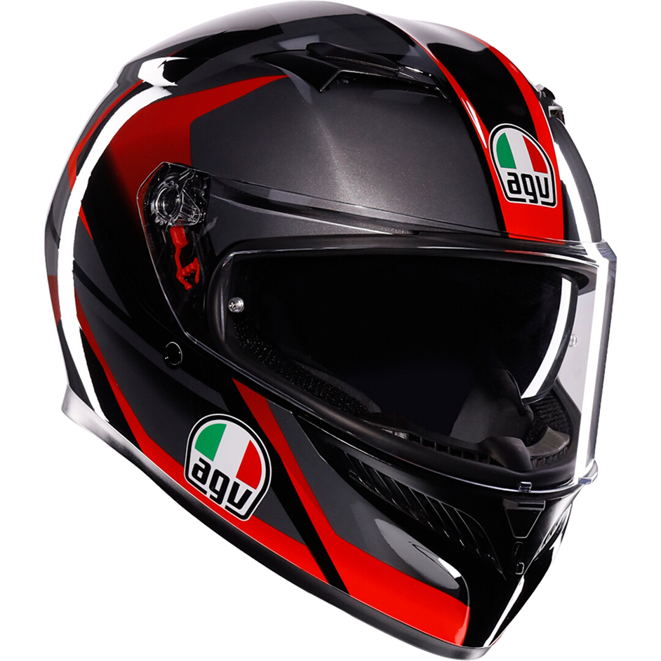 Купить Шлем AGV K3 Striga Black Grey Red Продажа Шлем AGV K3 Striga Black Grey Red