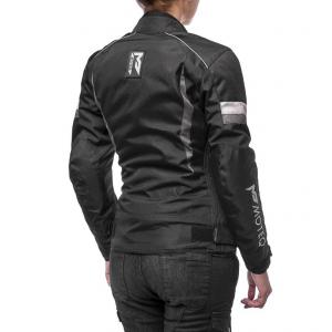 На фото MOTEQ Текстильная женская куртка Astra (черный/серый)