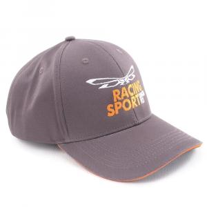 На фото Бейсболка Classic DF Grey-Orange. Racing Sport (Изогнутый козырек)